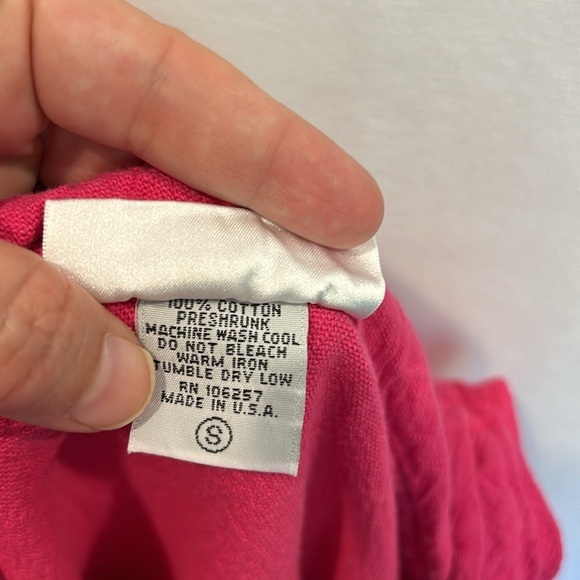 Soft Surroundings Hot Pink Hooded Pullover - Picture 4 of 5